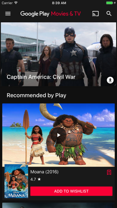 Download Google Play Movies & TV App on your Windows XP/7/8/10 and MAC PC